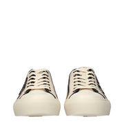 Jimmy Choo Beige Fabric Low Top Sneakers