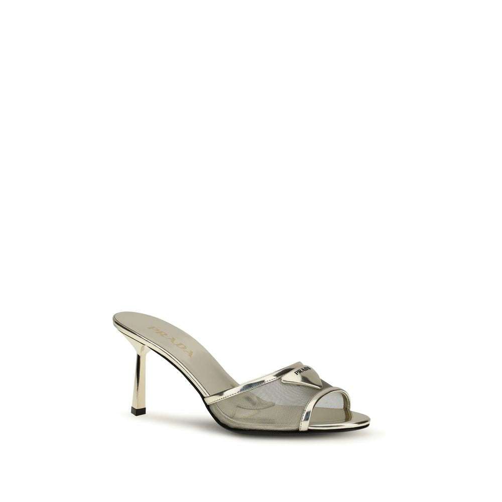 Prada Gold Sandals