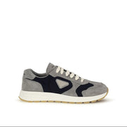 Prada Blue Prax Suede & Re-Nylon Athletic Sneakers
