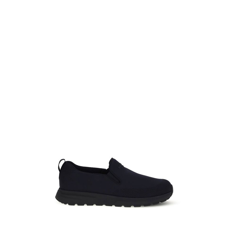 Prada Blue Fabric Low Top Sneakers