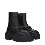 Jimmy Choo Black Leather Ankle Boots