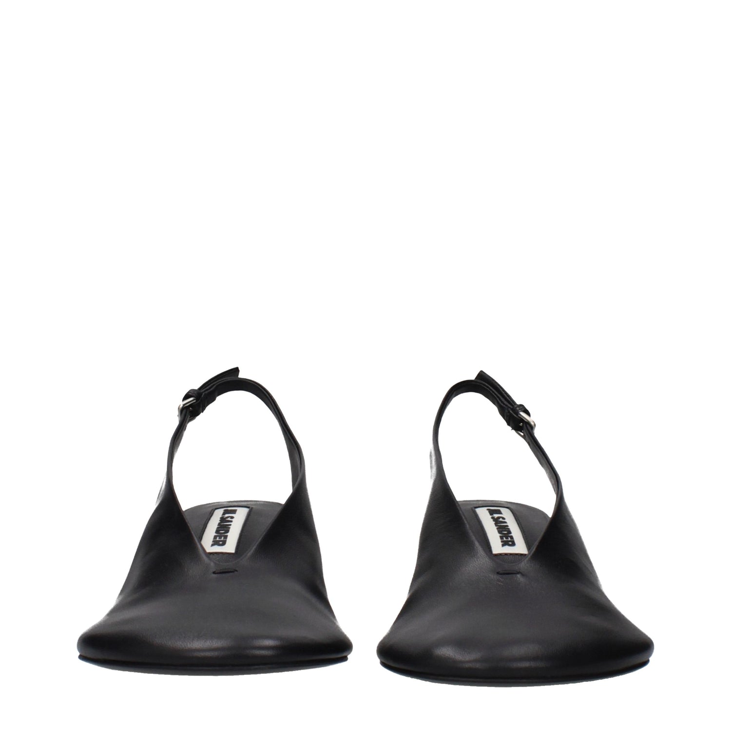 Jil Sander Black Leather Pumps
