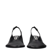Jil Sander Black Leather Pumps