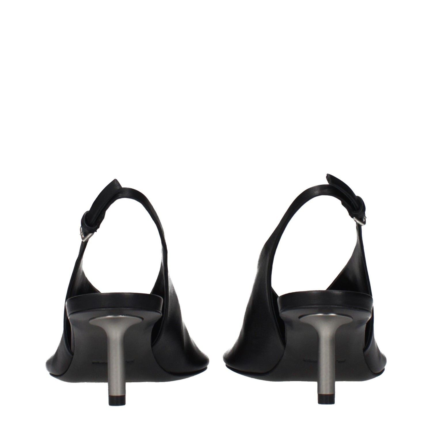 Jil Sander Black Leather Pumps