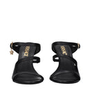 Versace Black Leather Sandals