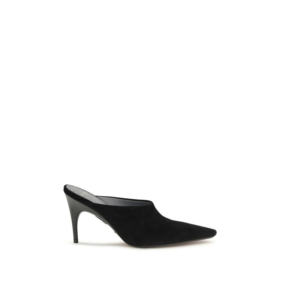 Balenciaga Black Suede Leather High Heel Pumps