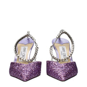 Jimmy Choo Purple Plastic Stiletto Heel Sandals