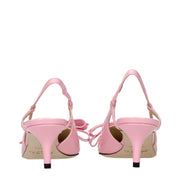 Jimmy Choo Pink Leather Stiletto Heel Sandals