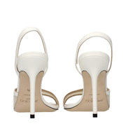 Jimmy Choo Blue Fabric Stiletto Heel Sandals