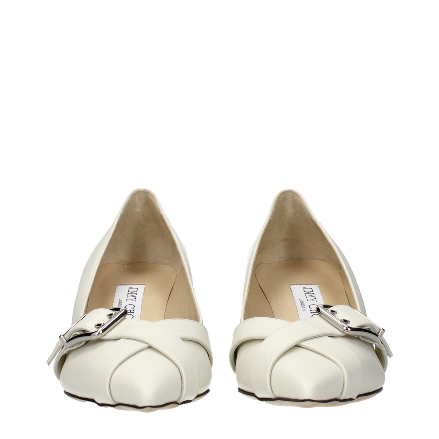 Jimmy Choo Blue Leather Mid Heel Pumps