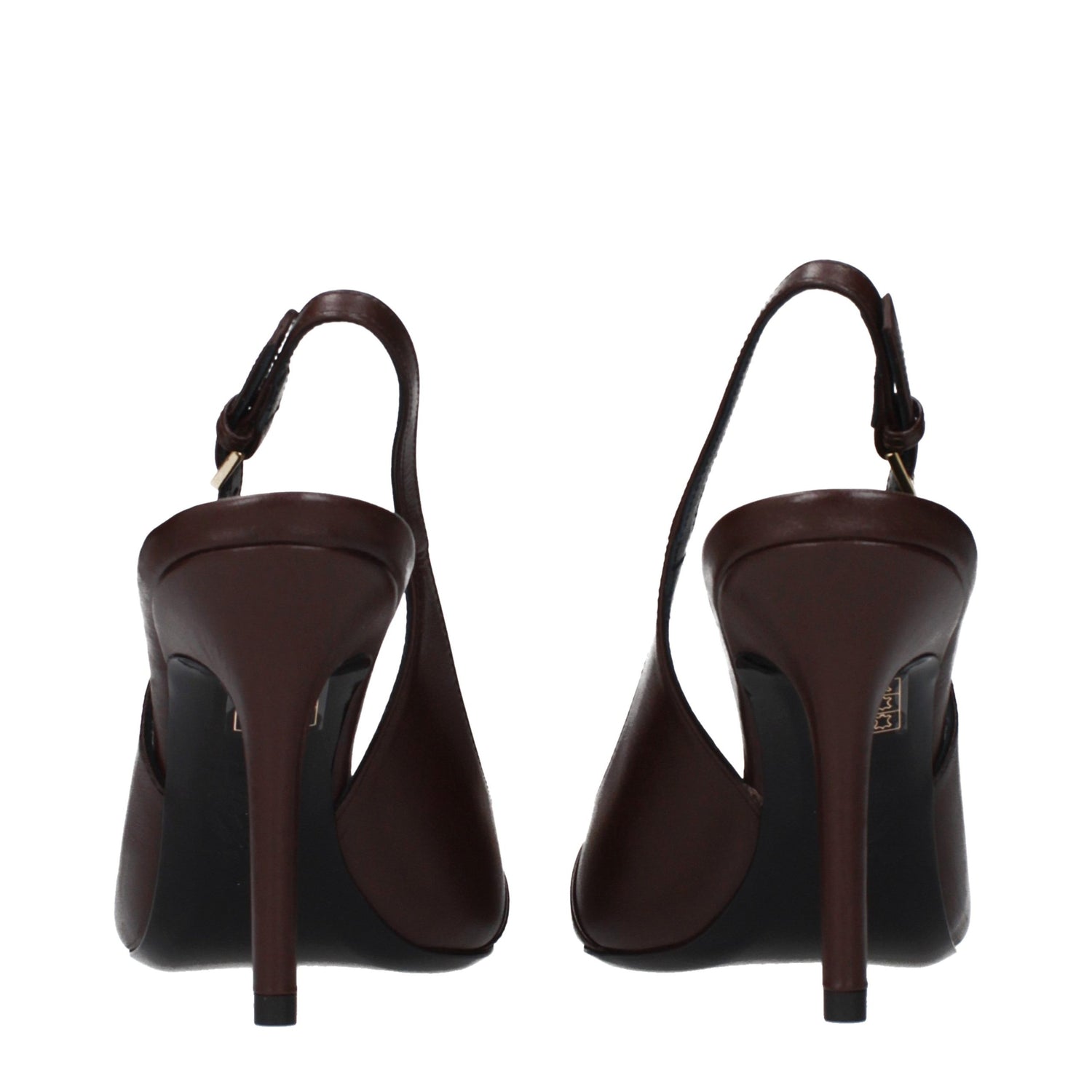 Versace Brown Leather Pumps
