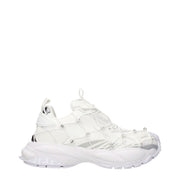 Versace White Limited Crystal Net Sneakers