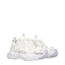 Versace White Limited Crystal Net Sneakers
