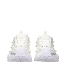 Versace White Limited Crystal Net Sneakers