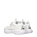 Versace White Limited Crystal Net Sneakers