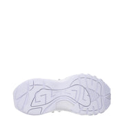 Versace White Limited Crystal Net Sneakers