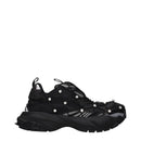 Versace Black Limited Crystal Net Sneakers