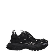 Versace Black Limited Crystal Net Sneakers