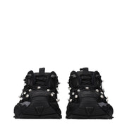 Versace Black Limited Crystal Net Sneakers