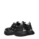 Versace Black Limited Crystal Net Sneakers