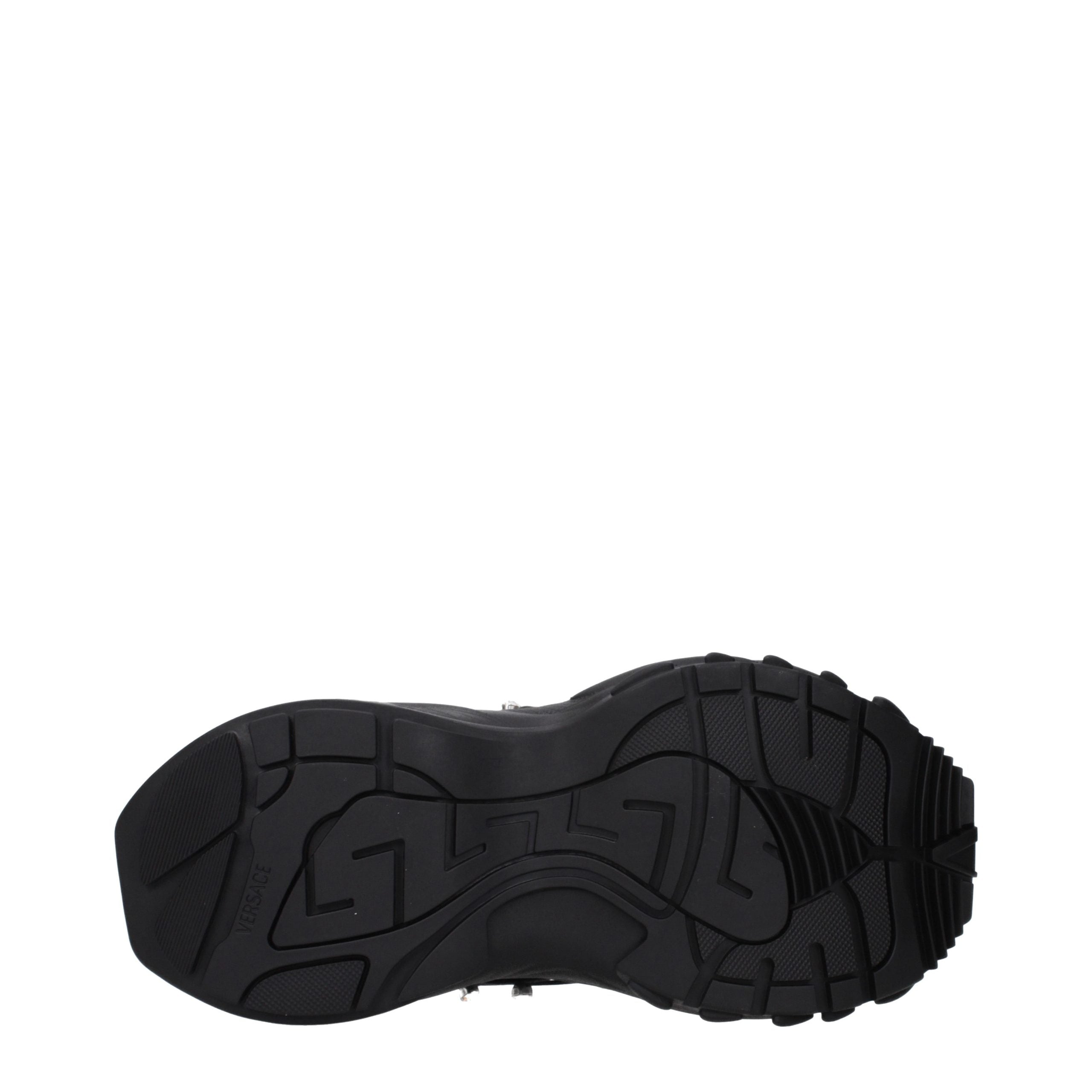 Versace Black Limited Crystal Net Sneakers
