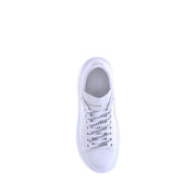 Alexander McQueen White Calf Leather Bos Taurus Platform Sneakers