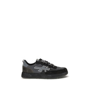 Premiata Black Calf Leather Bos Taurus Low Top Sneakers