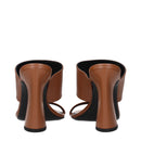Versace Brown Leather Sandals