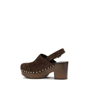 Chloé Brown Calf Leather Bos Taurus Clogs