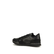 Valentino Garavani Black Polyester Athletic Sneakers