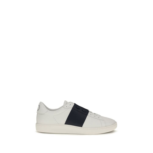 Valentino Garavani Blue Calf Leather Bos Taurus Low Top Sneakers