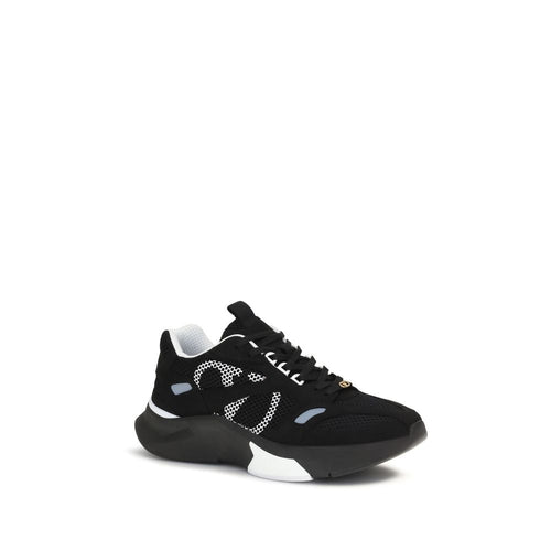 Valentino Garavani Black Fabric Athletic Sneakers