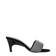 Prada Black Fabric Stiletto Heel Sandals