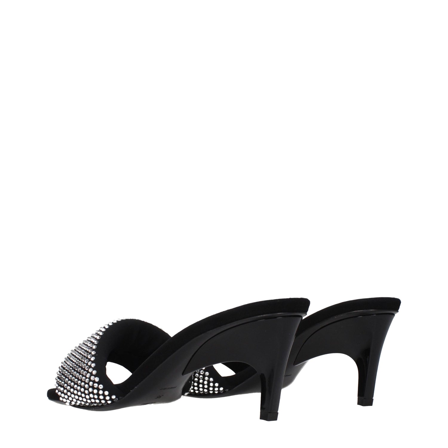 Prada Black Fabric Stiletto Heel Sandals