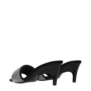 Prada Black Fabric Stiletto Heel Sandals