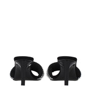 Prada Black Fabric Stiletto Heel Sandals