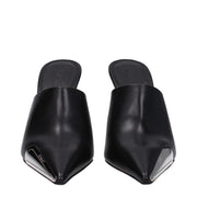 Off-White Black Leather High Heel Pumps