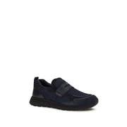 Prada Blue Calf Leather Bos Taurus Athletic Sneakers