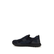 Prada Blue Calf Leather Bos Taurus Athletic Sneakers