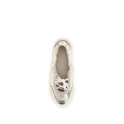 Chloé Silver Calf Leather Bos Taurus Sneakers