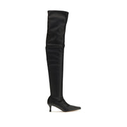 Proenza Schouler Black Polyurethane Over The Knee