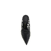 Ferragamo Black Calf Leather Bos Taurus Mules