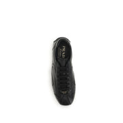 Prada Black Lamb Ovis Aries Aries Low Top Sneakers