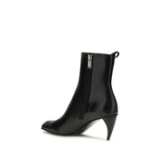 Alexander McQueen Black Calf Leather Bos Taurus Lace-Up Boots