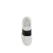 Valentino Garavani Blue Calf Leather Bos Taurus Low Top Sneakers