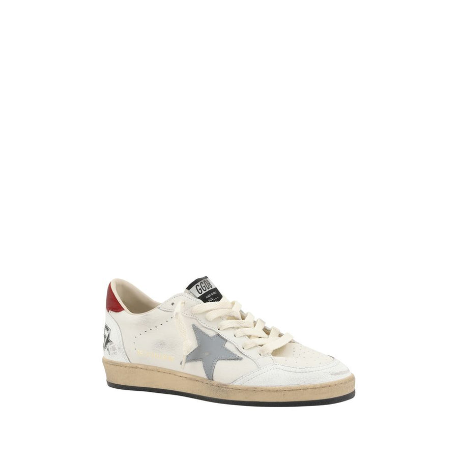 Golden Goose Beige Calf Leather Bos Taurus Low Top Sneakers