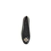Tory Burch Black Calf Leather Bos Taurus Ballet Flats