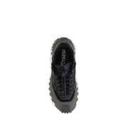 Moncler Gray Calf Leather Bos Taurus Athletic Sneakers