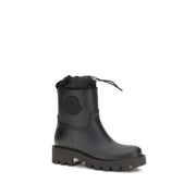 Moncler Black Pvc Rain Boots