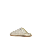 Forte_Forte Silver Fabric Mules